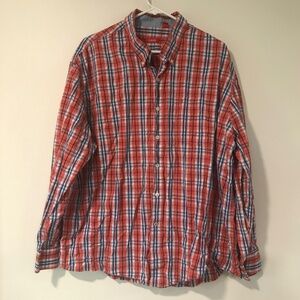 ❄IZOD Button Down Plaid Shirt